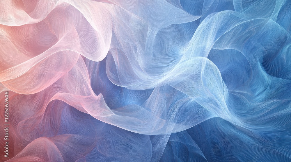 Fototapeta premium Colorful Abstract Background with Soft Flowing Fabric Texture