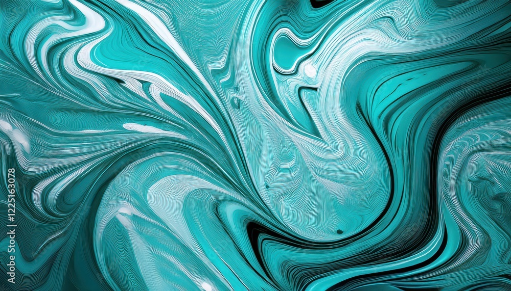 Vibrant Turquoise Swirls A Stunningly Abstract Marblelike Pattern, Evoking Oceanic Depths and Elegant Art Deco Inspired Design Vibrant Turquoise Swirls A Stunningly Abstract Marblelike Pattern, Evoking Oceanic Depths and Elegant Art Deco Inspired Design