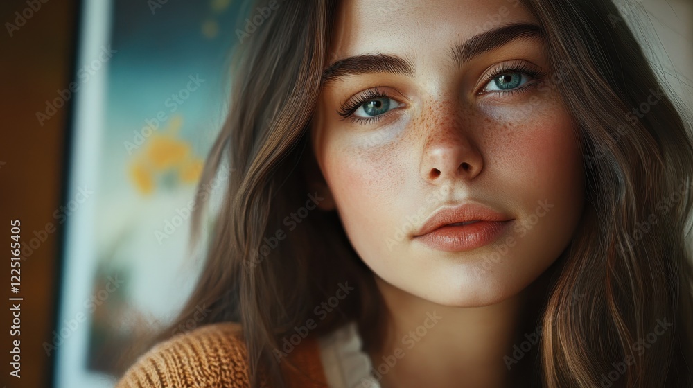 Portrait of a Young Woman Demonstrating Soft Skills and Interpersonal Communication in a Professional Setting, Focusing on Emotional Intelligence, Problem Solving, Adaptability, and Collaboration Portrait of a Young Woman Demonstrating Soft Skills and Interpersonal Communication in a Professional Setting, Focusing on Emotional Intelligence, Problem Solving, Adaptability, and Collaboration