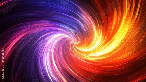 Swirling Colorful Abstract Background in Red, Orange, Purple Tones