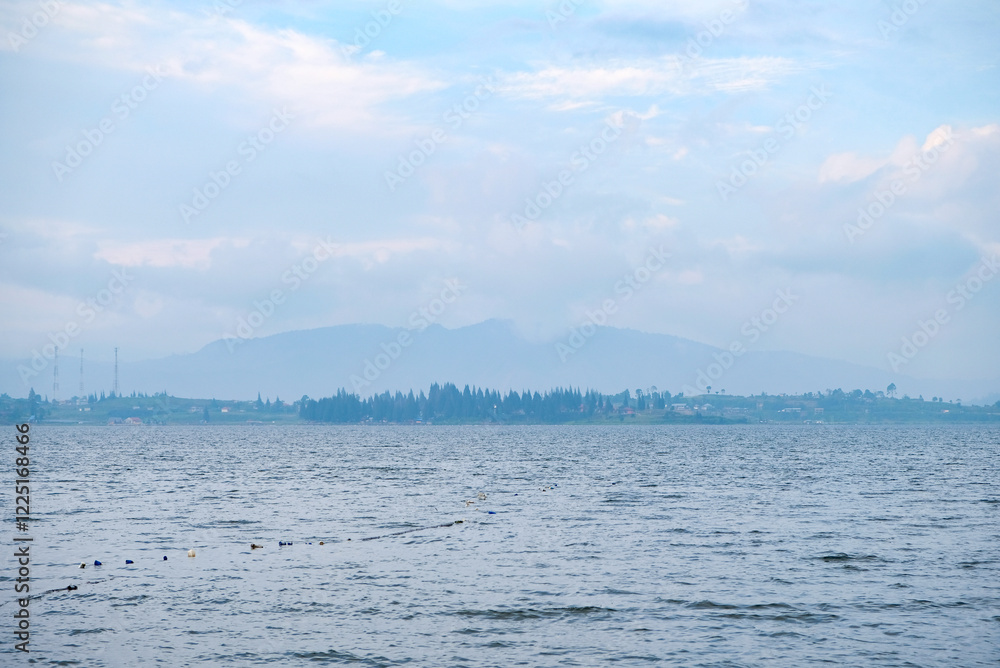 Scenic view of Diatas Lake, Alahan Panjang, West Sumatera, Indonesia. Scenic view of Diatas Lake, Alahan Panjang, West Sumatera, Indonesia.