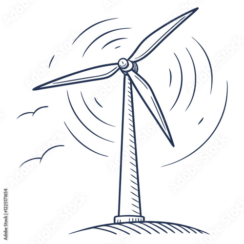 Hydro Energy System Vector Illustration for Sustainable Water Power and Green Energy Solutions