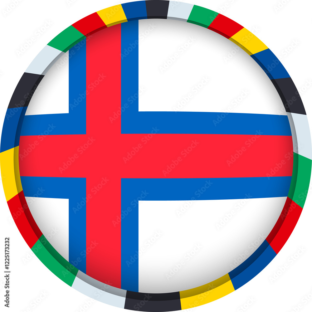 Obraz premium Faroe Islands Flag