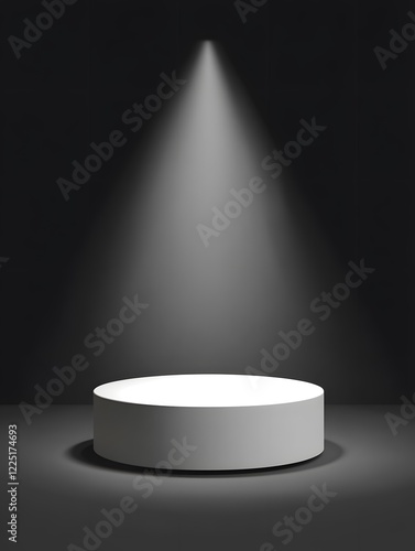 empty stage with spotlight