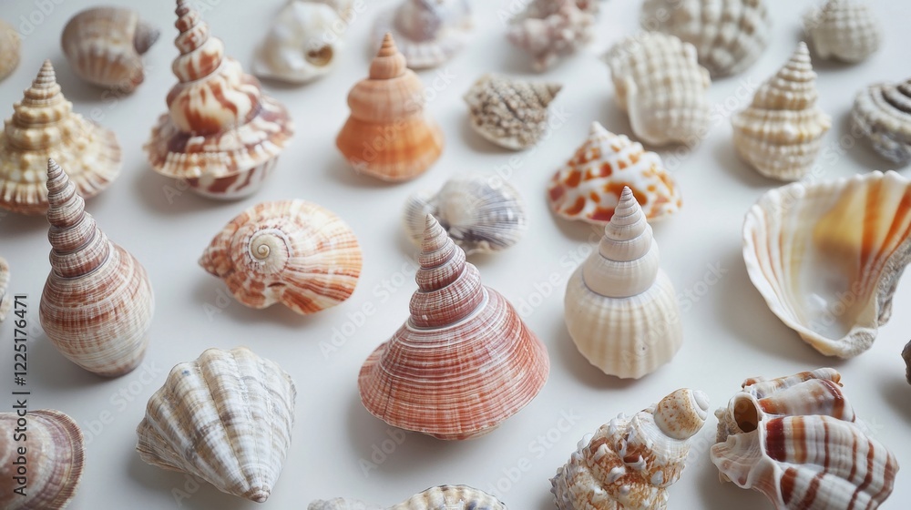 various beautiful shells various beautiful shells