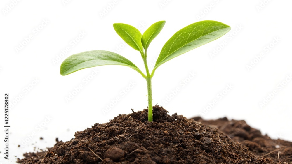Small Plant Sprout Growing in Soil Small Plant Sprout Growing in Soil