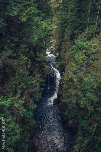 Waterfall in the mountains, Canada