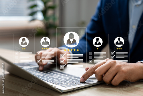 Fotografie Human resource technology, HR recruitment and team management, Human resource ma