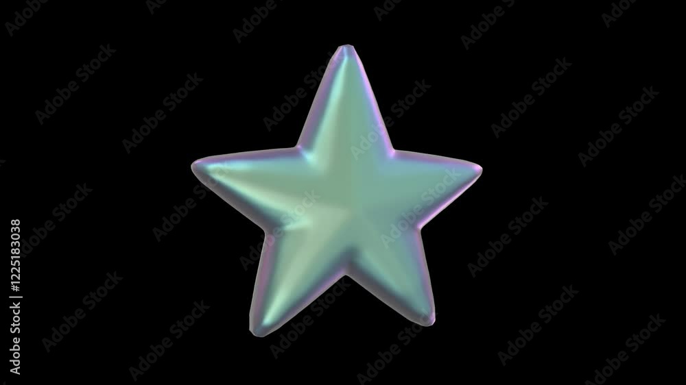 Star Icon Iridescent social media aesthetics on a transparent alpha Star Icon Iridescent social media aesthetics on a transparent alpha
