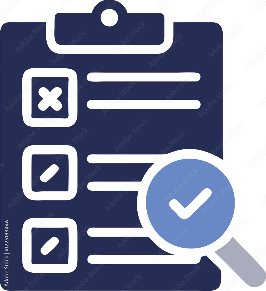 Scalable Checklist Illustration with a Focus Feature Scalable Checklist Illustration with a Focus Feature