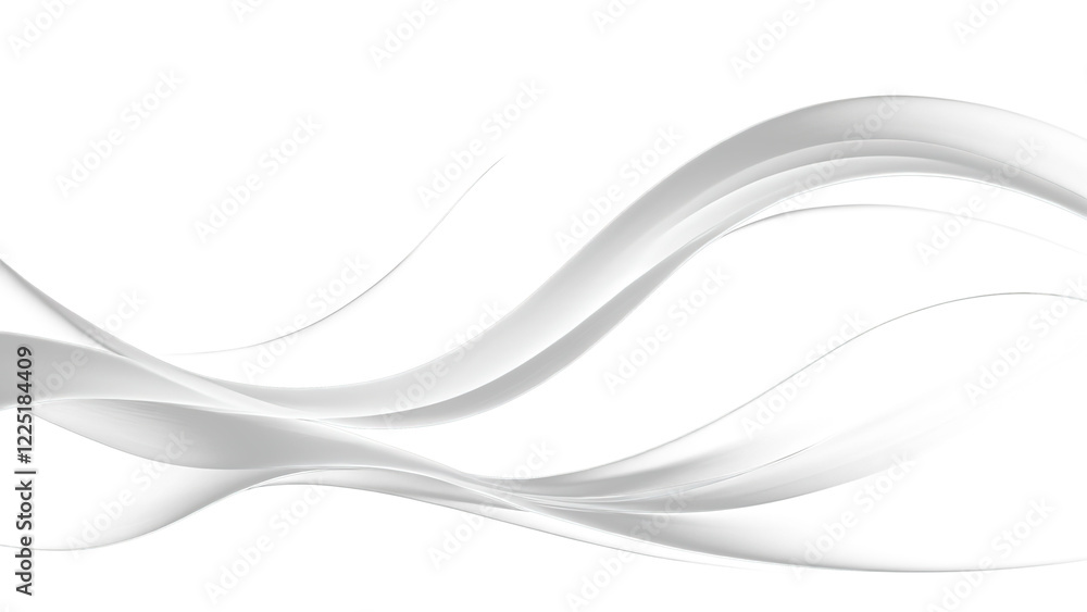 Obraz premium Abstract transparent smoke waves flowing gracefully