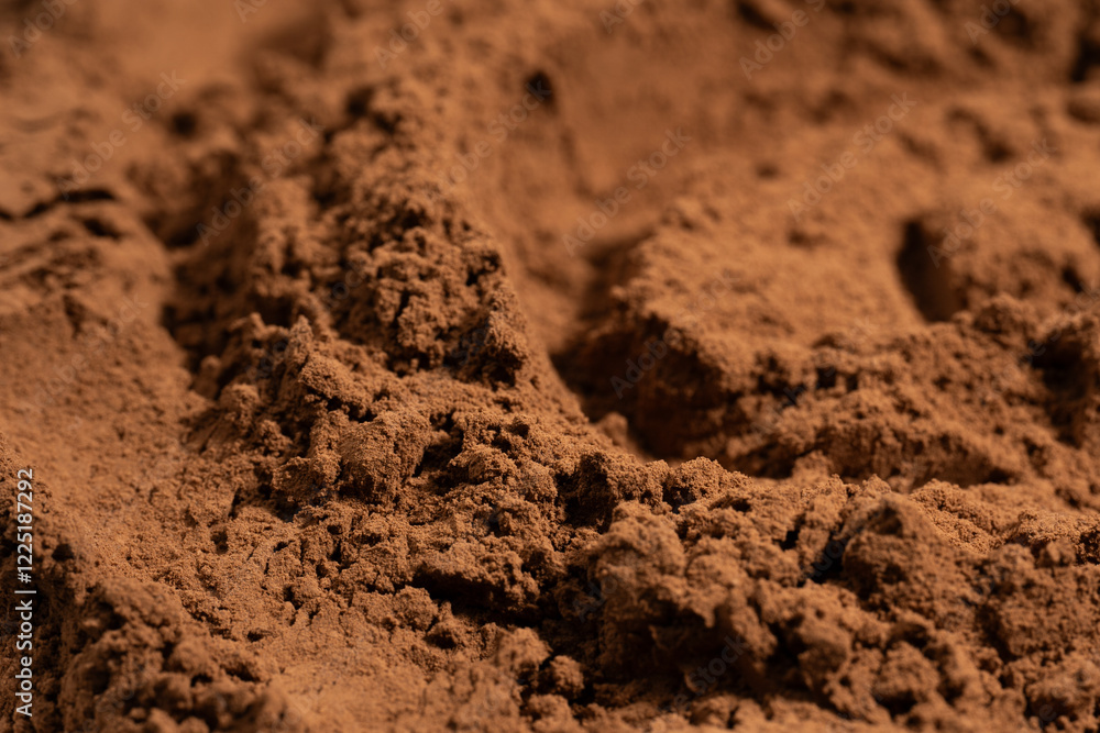 Cocoa powder pile close-up, rotation. Pastry chef. Brown cocoa powder texture circle rotation close-up. Chocolate
Cocoa powder pile close-up, rotation. Pastry chef. Brown cocoa powder texture circle rotation close-up. Chocolate
