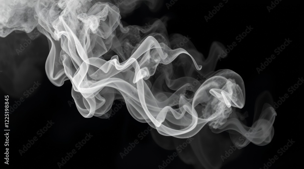 Fototapeta premium smoke on black background