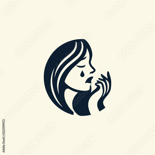 Sad Girl Logo