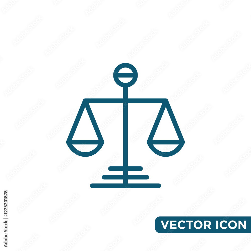 Simple Scales Icon Design Template Simple Scales Icon Design Template