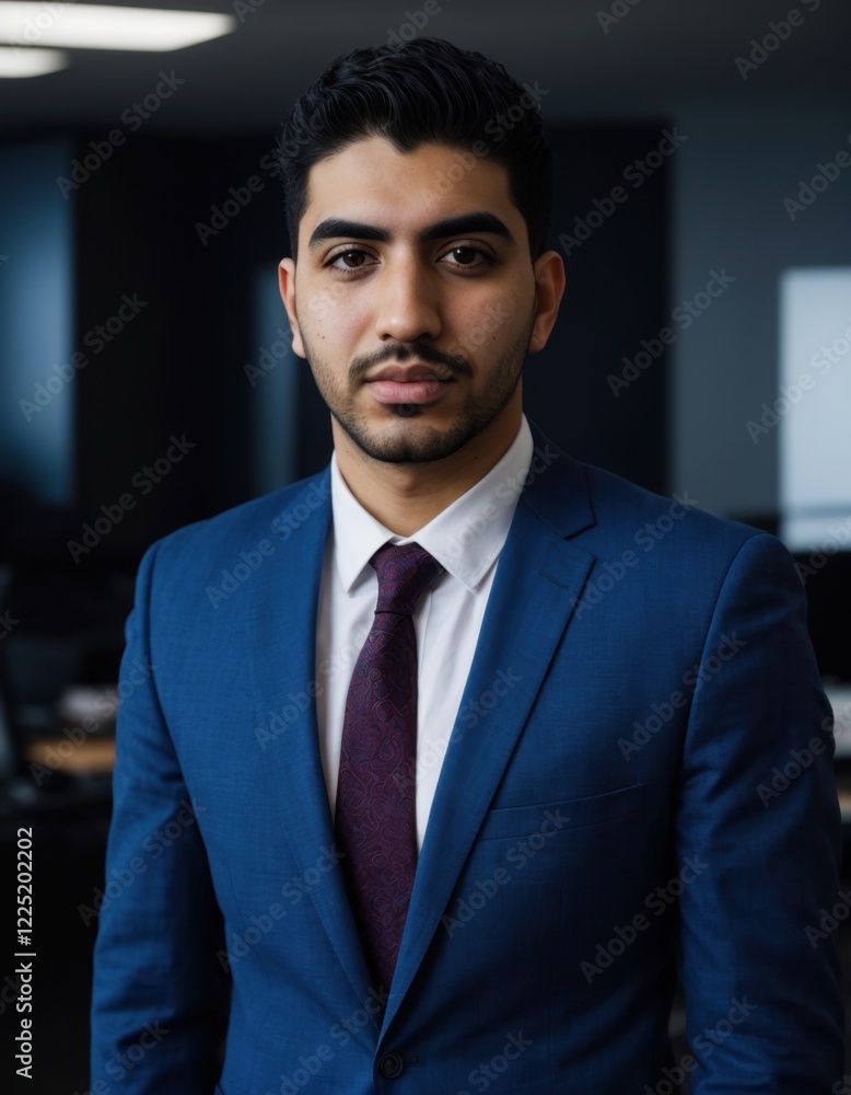 portrait of a businessman posing in a office environment portrait of a businessman posing in a office environment
