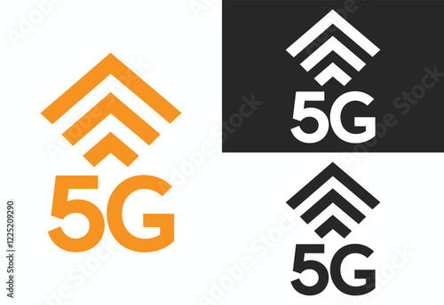 5g internet vector logo illustration