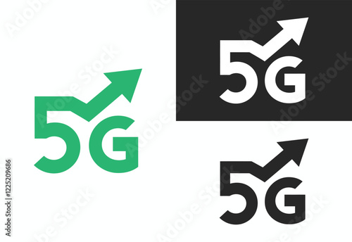 5g internet vector logo illustration