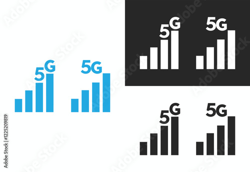 5g internet vector logo illustration