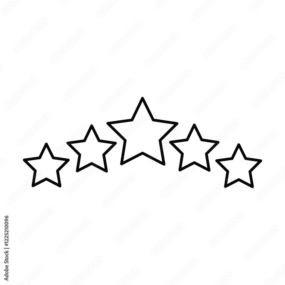 Five stars icon vector. Five star customer product rating review flat icon set. Rate the icon set. Five stars icon vector. Five star customer product rating review flat icon set. Rate the icon set.