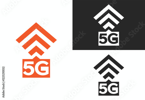 5g internet vector logo illustration