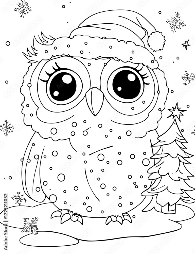 Fototapeta premium Full-page connect-the-dots puzzle of a wl with ornament, including a coloring page