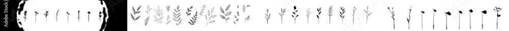 Flower doodle created with hand-drawn lines Flower doodle created with hand-drawn lines