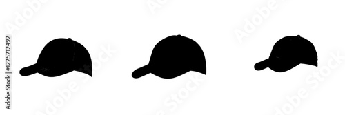 Man's cap silhouette