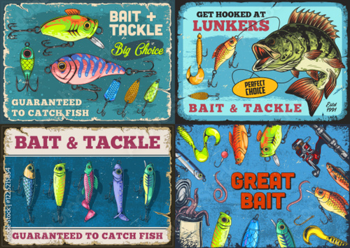 Vintage bait shop ad collection