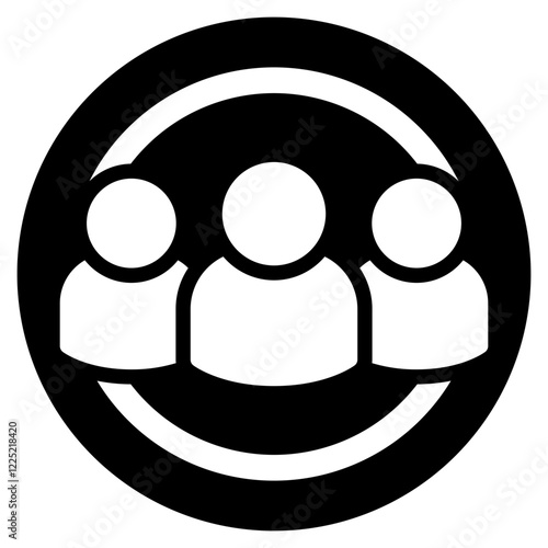 collaboration glyph icon