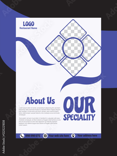 Creative Food Flyer Design for Restaurant Promotions, Eye-catching Flyers for Special Menus, Boost Your Restaurant’s Visibility with Stunning Flyers, Restaurant Marketing Flyers.