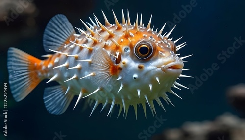 Obraz na płótnie pufferfish with spikes w salonie