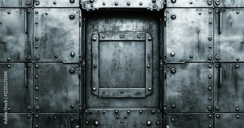 Steel Panels: Industrial Metal Texture Background