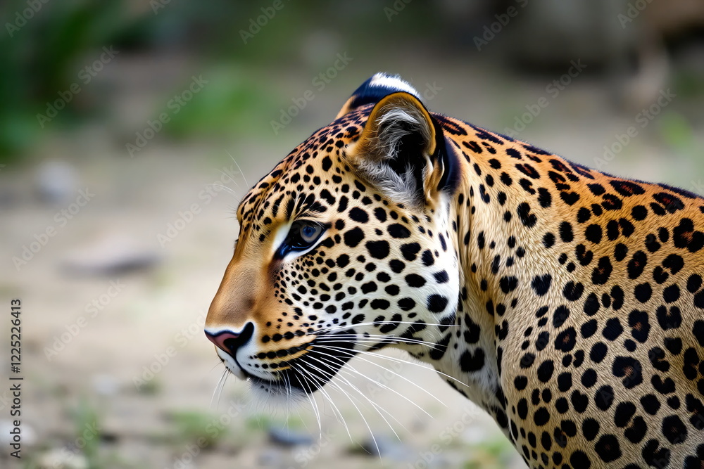 closeup of a leopard closeup of a leopard