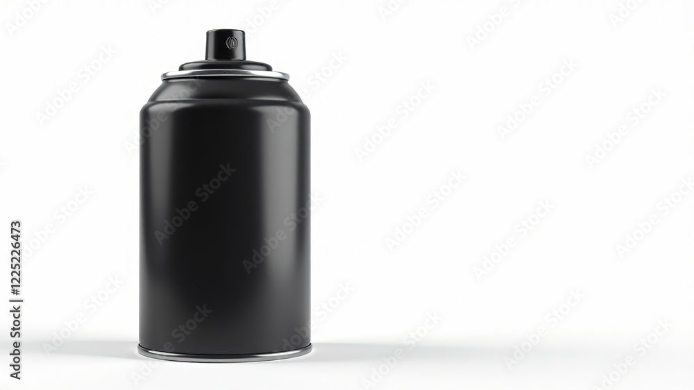 Black Spray Paint Can - 3D Rendering Black Spray Paint Can - 3D Rendering