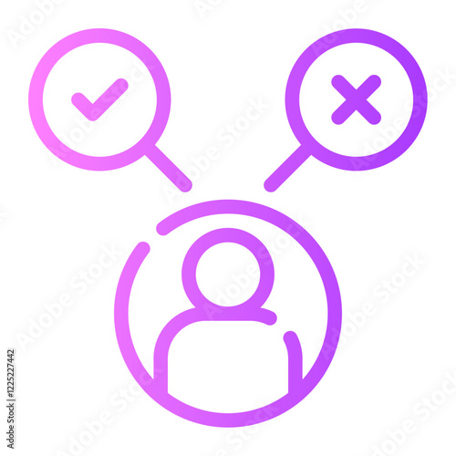 decision making gradient icon