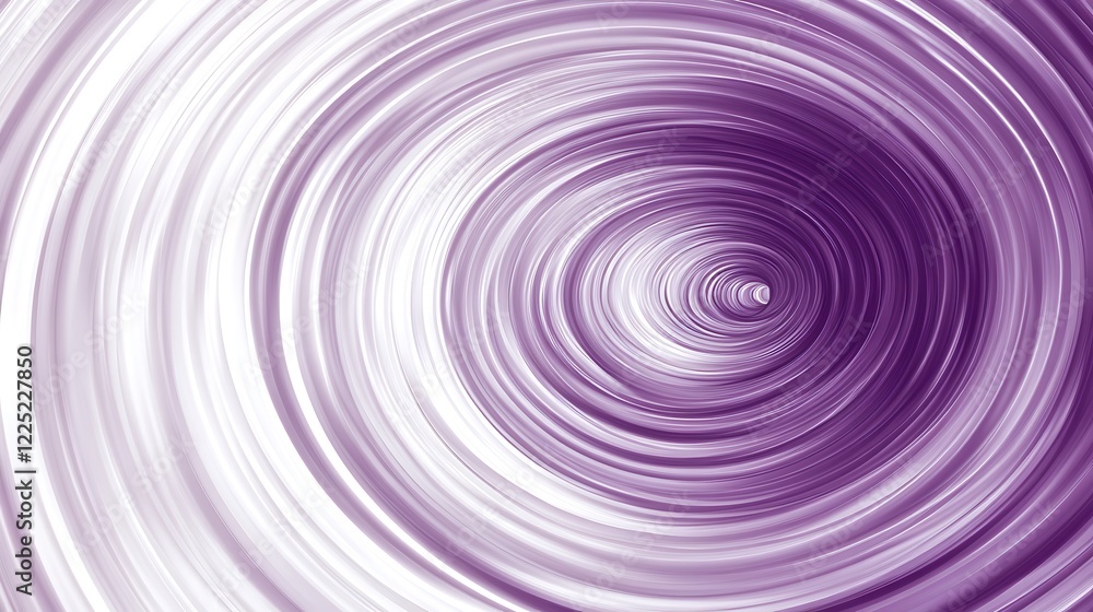 Obraz premium Abstract Purple Swirling Concentric Circles Design