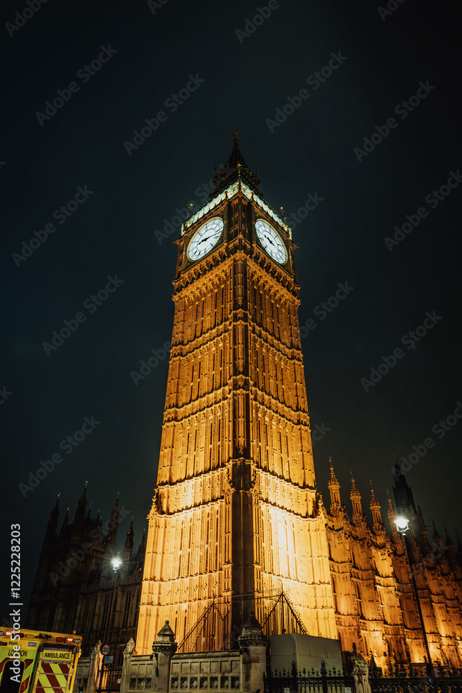Fototapeta premium Photographs of Big Ben and the Houses of Parliament in London, United Kingdom