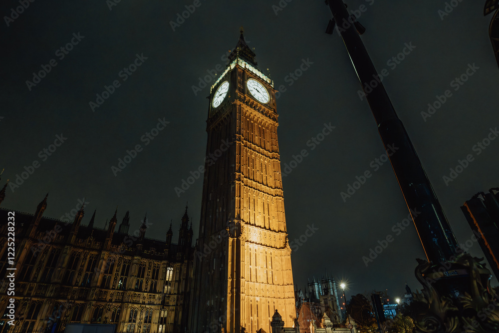 Fototapeta premium Photographs of Big Ben and the Houses of Parliament in London, United Kingdom