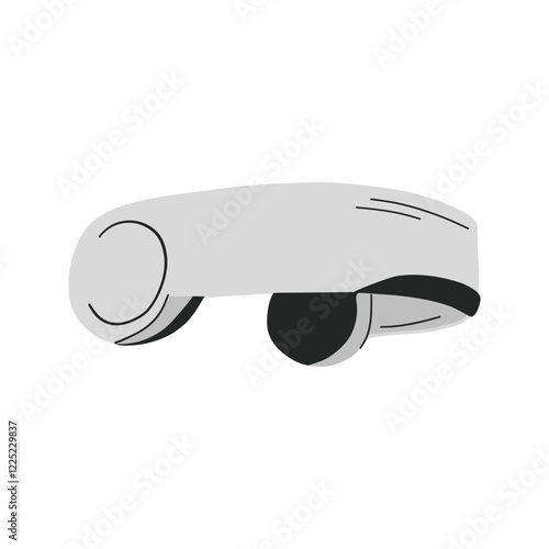 Virtual reality headset icon set, monochrome style. VR headset for immersive virtual reality simulator. Technology glasses, modern gadgets, eyewear, headgear for digital entertainment.Vector illustrat
