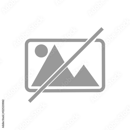 no vector image isolated on white background
