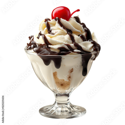 Indulging in delicious ice cream sundae dessert parlor food photography indoor close-up view