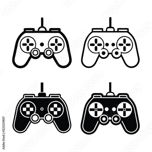 Minimalist Video Game Controller Collection.