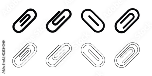 paperclip Icons Set
