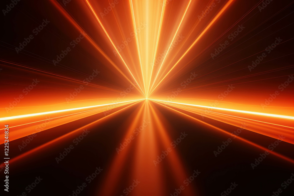 custom made wallpaper toronto digitalVibrant Orange Light Rays Creating Dynamic Effect in a Straight Line Path