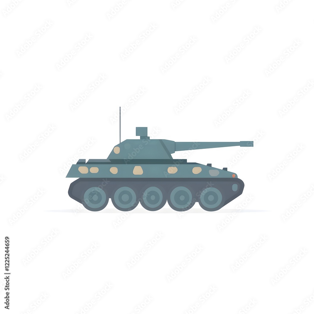Fototapeta premium russian tank isolated