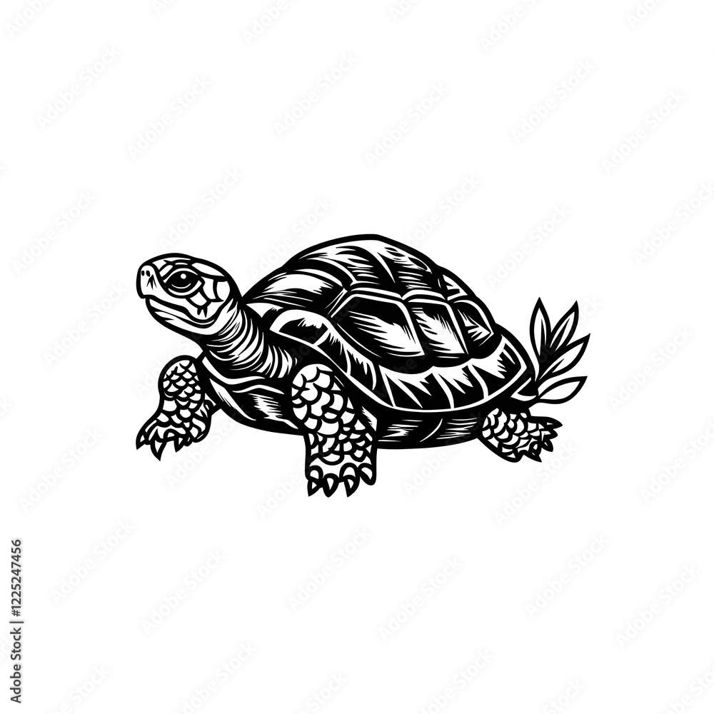 Fototapeta premium turtle on a white background