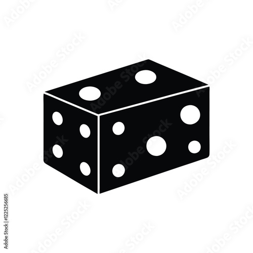 dice on white background