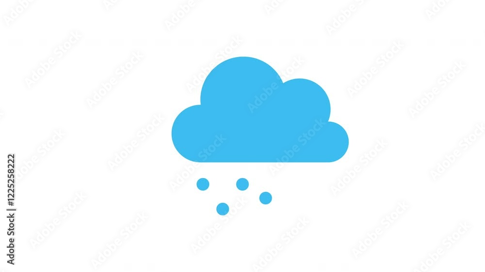 Cloud with rain weather video design Cloud with rain weather video design