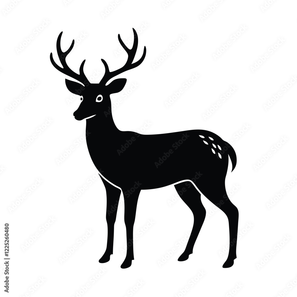 Fototapeta premium deer silhouette vector